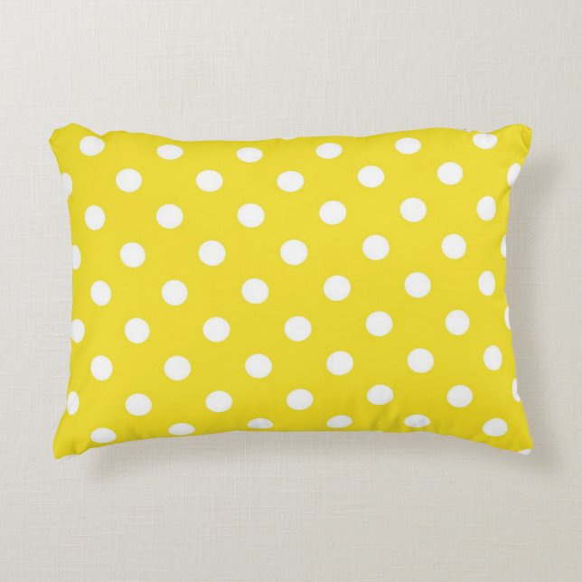 Polka-puntpatroon Accent Kussen (Voorkant)