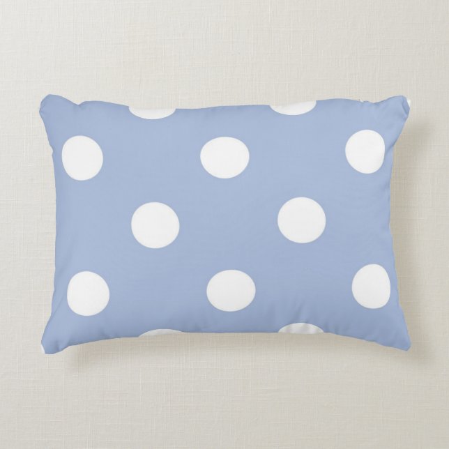 Polka-puntpatroon Accent Kussen (Voorkant)