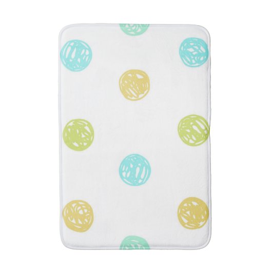 Polka-puntpatroon Badmat (Voorkant Verticaal)