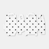 Polka-puntpatroon Bedankdoosjes (Uitgevouwen)