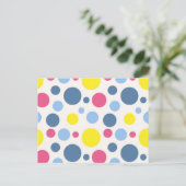 Polka-puntpatroon Briefkaart (Staand voorkant)