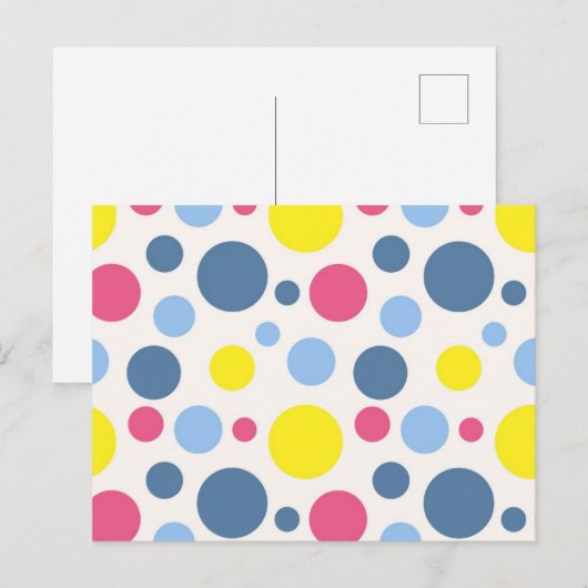 Polka-puntpatroon Briefkaart (Voorkant / Achterkant)