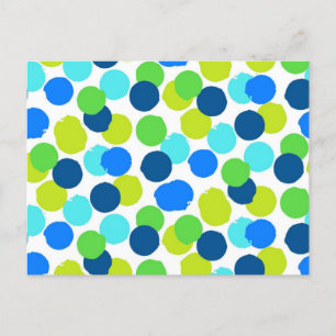 Polka-puntpatroon Briefkaart