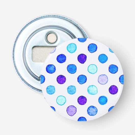 Polka-puntpatroon Button Flesopener (Voorkant)