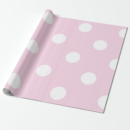 Polka-puntpatroon Cadeaupapier (Uitgerold)