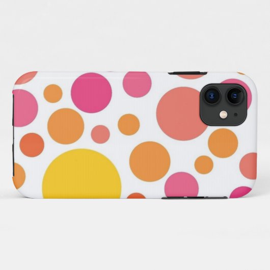 Polka-puntpatroon Case-Mate iPhone Case (Achterkant (horizontaal))