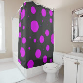 Polka-puntpatroon Douchegordijn (In situ)