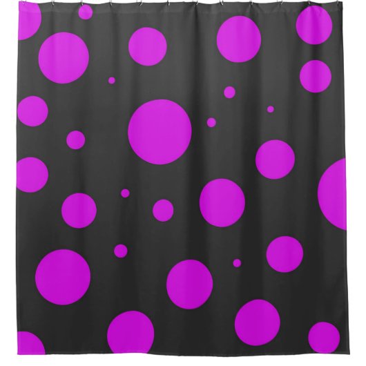 Polka-puntpatroon Douchegordijn (Voorkant)