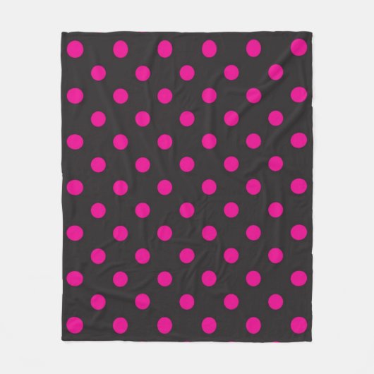 Polka-puntpatroon Fleece Deken (Voorkant)