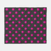 Polka-puntpatroon Fleece Deken (Voorkant (Horizontaal))