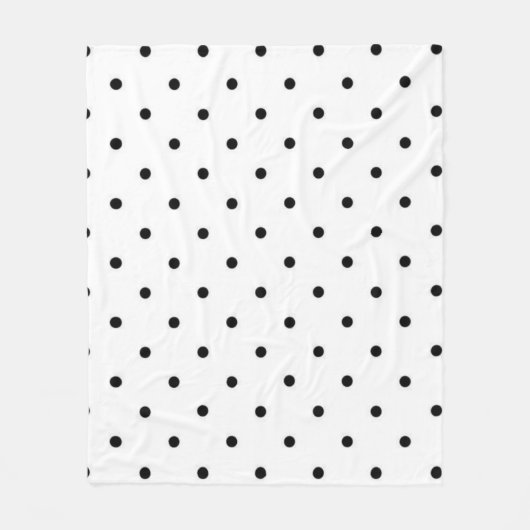 Polka-puntpatroon Fleece Deken (Voorkant)