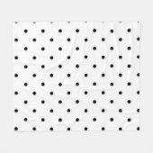 Polka-puntpatroon Fleece Deken (Voorkant (Horizontaal))