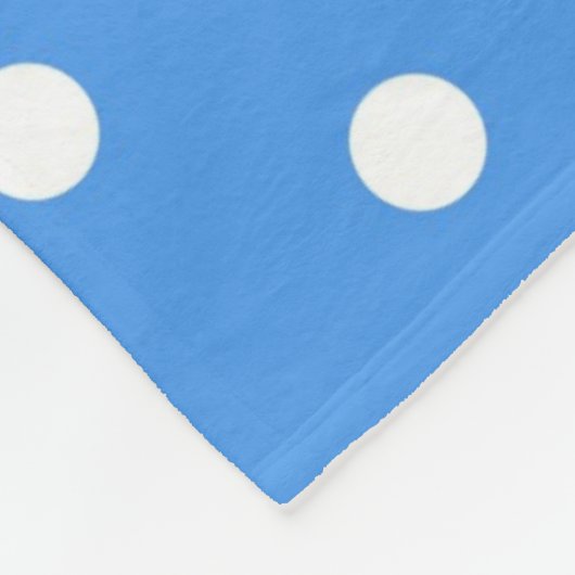 Polka-puntpatroon Fleece Deken (Hoek)