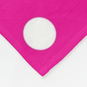 Polka-puntpatroon Fleece Deken (Hoek)