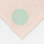 Polka-puntpatroon Fleece Deken (Hoek)