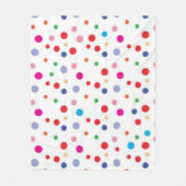 Polka-puntpatroon Fleece Deken (Voorkant)