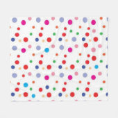 Polka-puntpatroon Fleece Deken (Voorkant (Horizontaal))