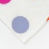 Polka-puntpatroon Fleece Deken (Hoek)