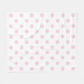 Polka-puntpatroon Fleece Deken (Voorkant (Horizontaal))