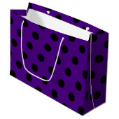 Polka-puntpatroon Groot Cadeauzakje (Voorkant Gekanteld)