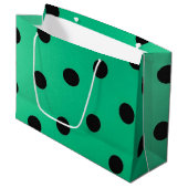 Polka-puntpatroon Groot Cadeauzakje (Voorkant Gekanteld)