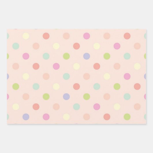 Polka-puntpatroon Inpakpapier Vel (Voorkant)