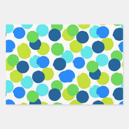 Polka-puntpatroon Inpakpapier Vel (Voorkant)