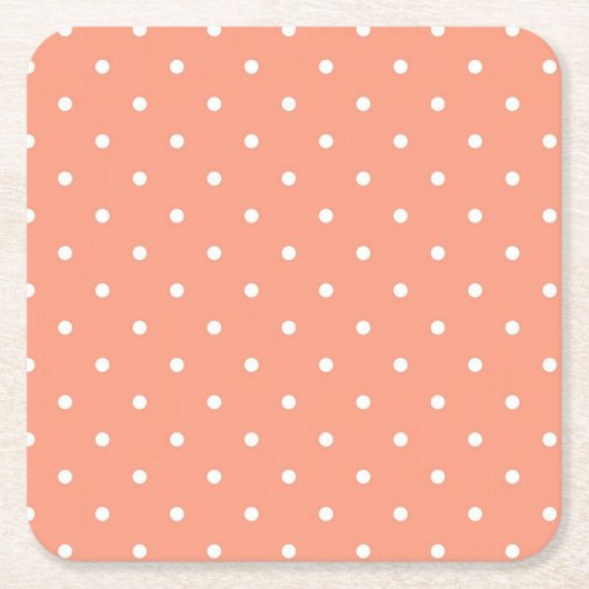 Polka-puntpatroon Kartonnen Onderzetters (Voorkant)