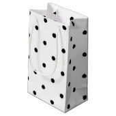 Polka-puntpatroon Klein Cadeauzakje (Achterkant Gekanteld)