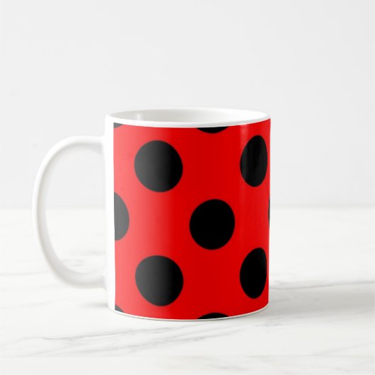 Polka-puntpatroon Koffiemok (Links)