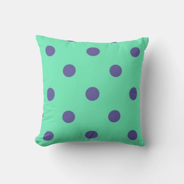 Polka-puntpatroon Kussen (Voorkant)