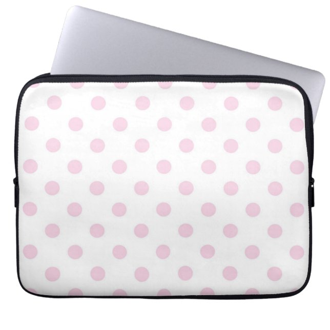 Polka-puntpatroon Laptop Sleeve (Voorkant)