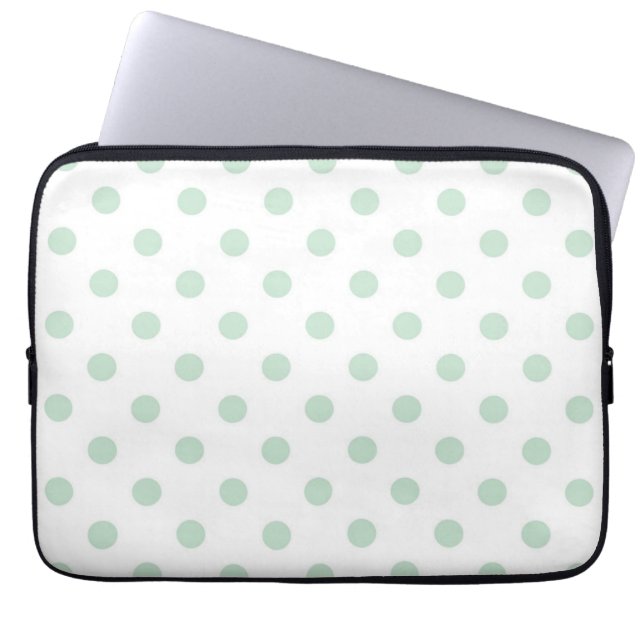Polka-puntpatroon Laptop Sleeve (Voorkant)