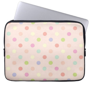 Polka-puntpatroon Laptop Sleeve