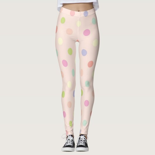 Polka-puntpatroon Leggings (Voorkant)