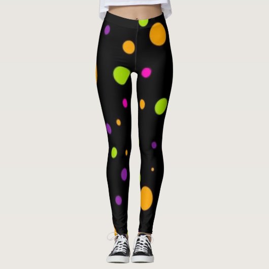Polka-puntpatroon Leggings (Voorkant)