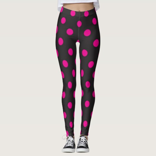 Polka-puntpatroon Leggings (Voorkant)