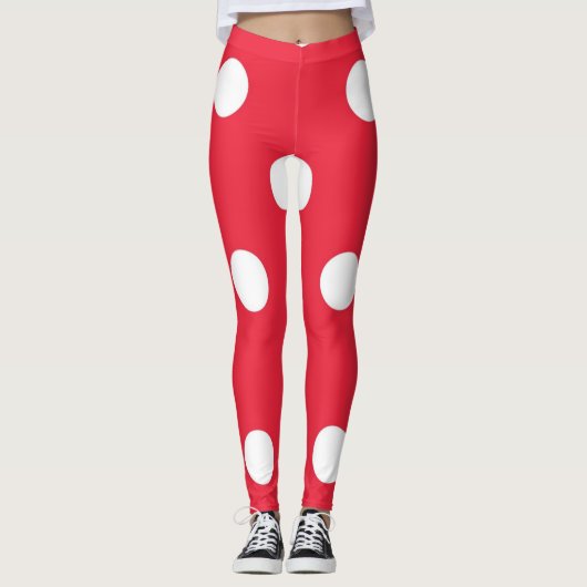 Polka-puntpatroon Leggings (Voorkant)