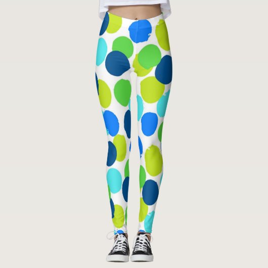 Polka-puntpatroon Leggings (Voorkant)