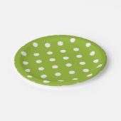 Polka-puntpatroon Papieren Bordje (Gekanteld)