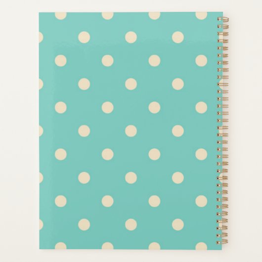 Polka-puntpatroon Planner (Achterkant)