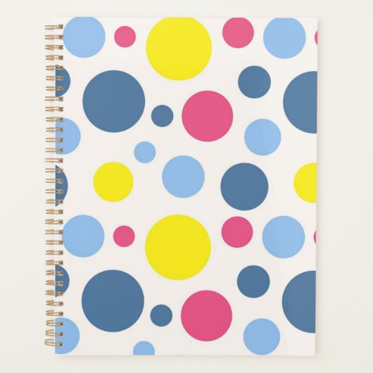 Polka-puntpatroon Planner (Voorkant)