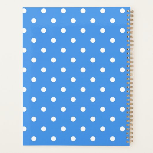 Polka-puntpatroon Planner (Achterkant)