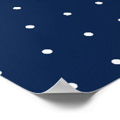 Polka-puntpatroon Poster (Hoek)