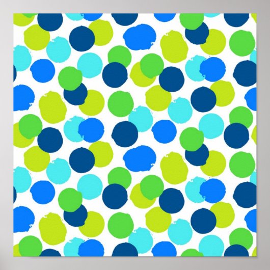 Polka-puntpatroon Poster (Voorkant)