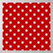 Polka-puntpatroon Poster (Voorkant)