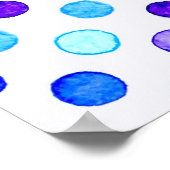 Polka-puntpatroon Poster (Hoek)