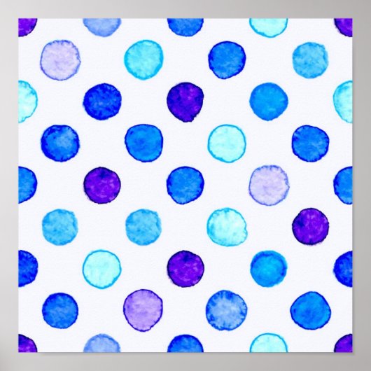 Polka-puntpatroon Poster (Voorkant)