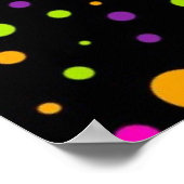 Polka-puntpatroon Poster (Hoek)
