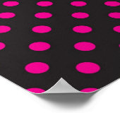 Polka-puntpatroon Poster (Hoek)